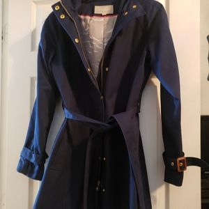 Banana Republic navy overcoat, M